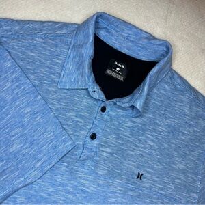 Hurley Men’s Light Blue Heather Polo Shirt